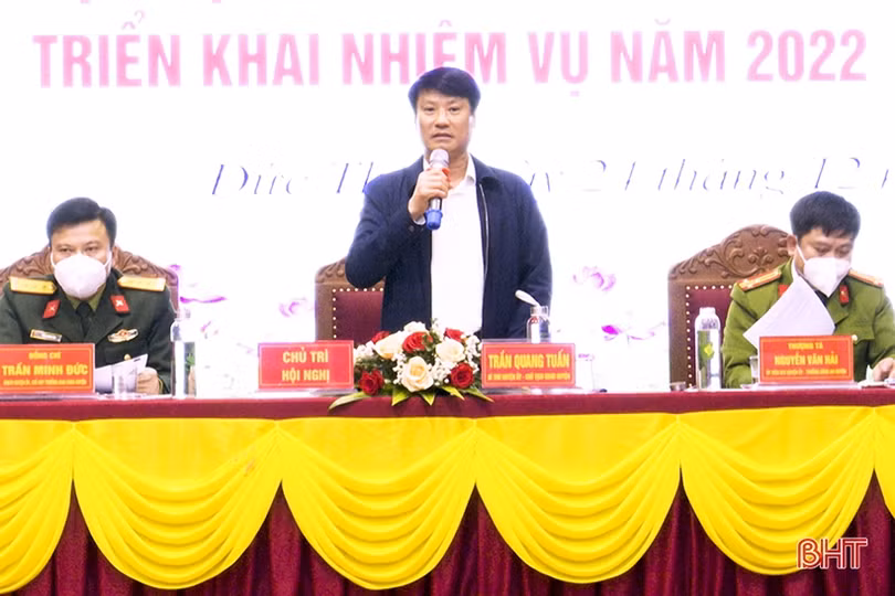 Đức Thọ triển khai nhiệm vụ quốc phòng - an ninh năm 2022