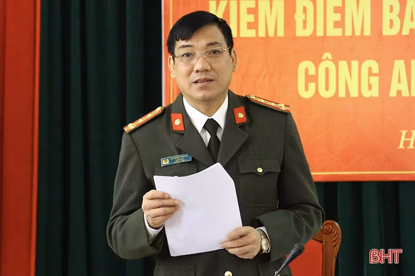 Ban Thường vụ Đảng ủy Công an tỉnh Hà Tĩnh kiểm điểm công tác năm 2021