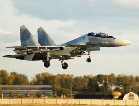 Tiêm kích Su-30SM tại Syria.