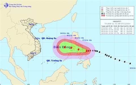 Tin mới nhất về cơn bão Hagupit ảnh 1