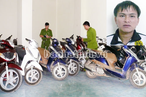 Tiêu thụ gần 100 chiếc xe máy trộm cắp ở các tỉnh ảnh 1 Tiêu thụ gần 100 chiếc xe máy trộm cắp ở các tỉnh ảnh 1