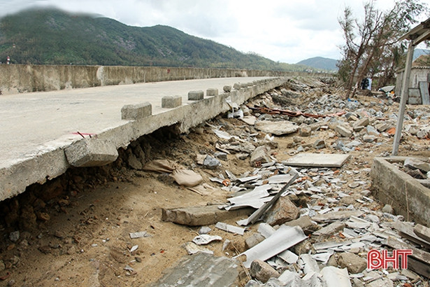 Nghi Xuân cần khẩn trương nâng cấp tu sửa các công trình sạt lở ảnh 5 Nghi Xuân cần khẩn trương nâng cấp tu sửa các công trình sạt lở