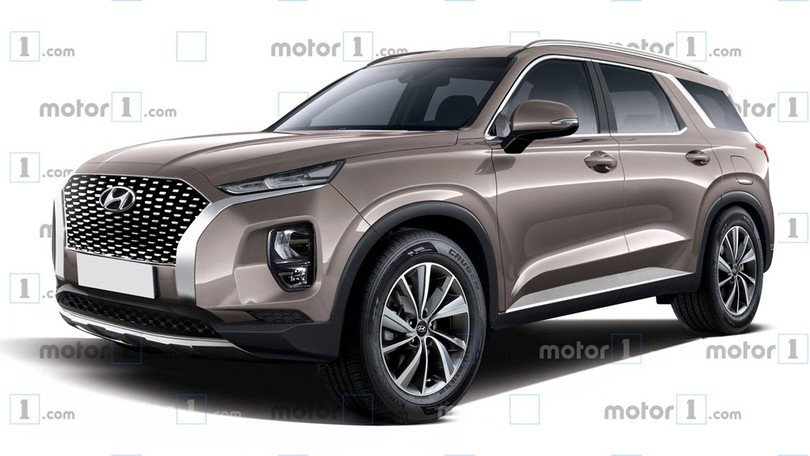 Hyundai Palisade - phiên bản cơ bắp của Santa Fe lộ diện