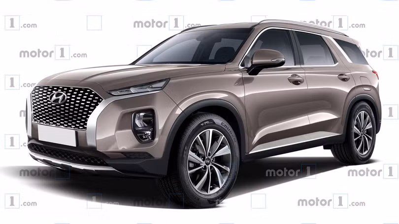 Hyundai Palisade - phiên bản cơ bắp của Santa Fe lộ diện