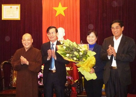 Hòa thượng Thích Bảo Nghiêm Trưởng Ban trị sự Phật giáo Hà Tĩnh chúc Tết Tỉnh ủy, HĐND, UBND, UB MTTQ tỉnh Hà Tĩnh.