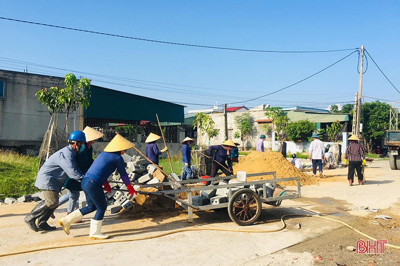 TX Kỳ Anh có thêm 8 khu dân cư nông thôn mới kiểu mẫu trong năm 2021