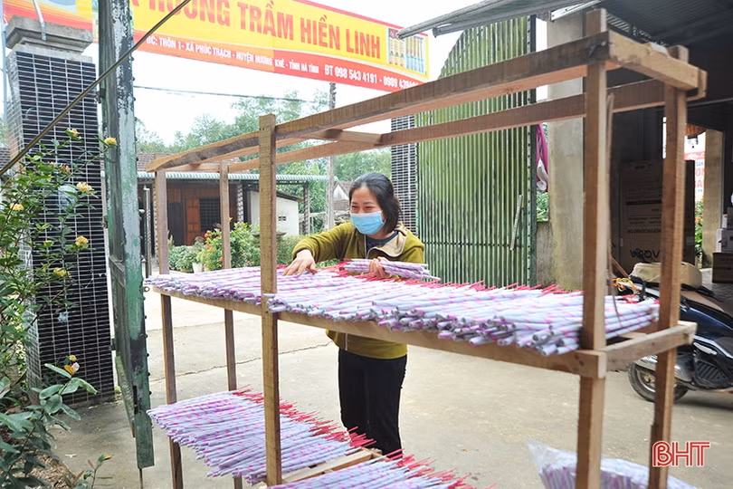 Cơ sở sản xuất trầm hương OCOP ở Hà Tĩnh vào mùa “trả hàng” tết