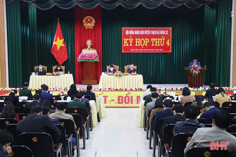 HĐND huyện Thạch Hà xem xét ban hành 14 nghị quyết quan trọng