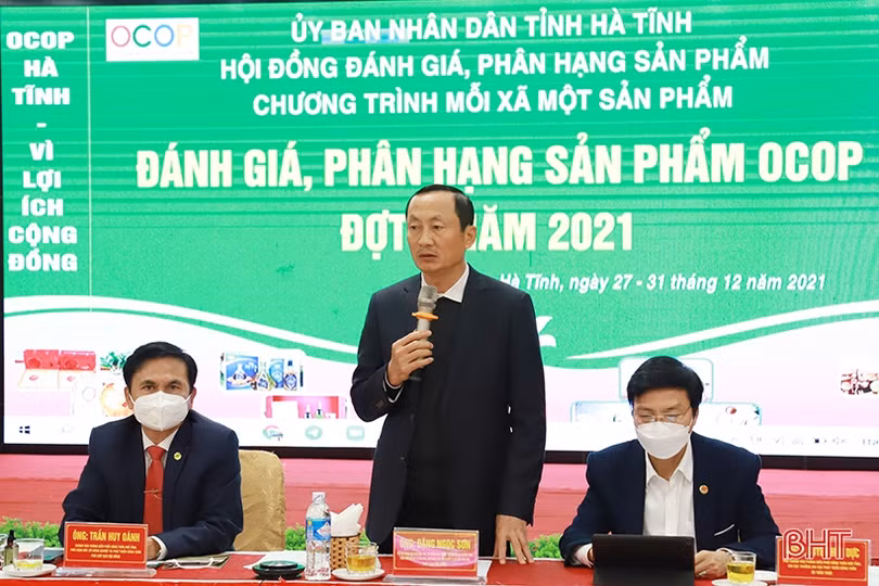 Hà Tĩnh đánh giá, phân hạng 68 sản phẩm OCOP đợt 2 năm 2021