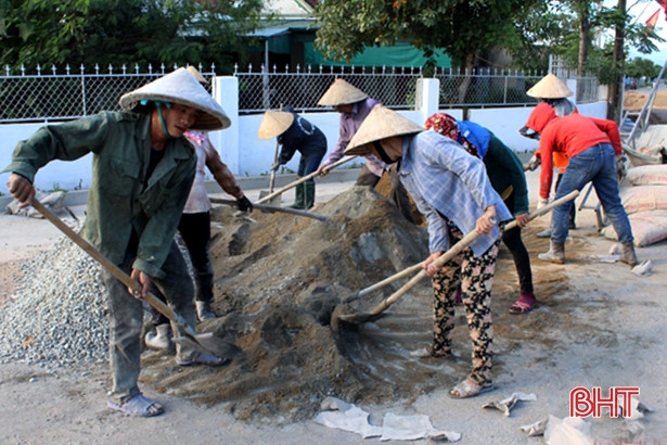 Bình quân mỗi xã ở Can Lộc đạt 17,6 tiêu chí nông thôn mới