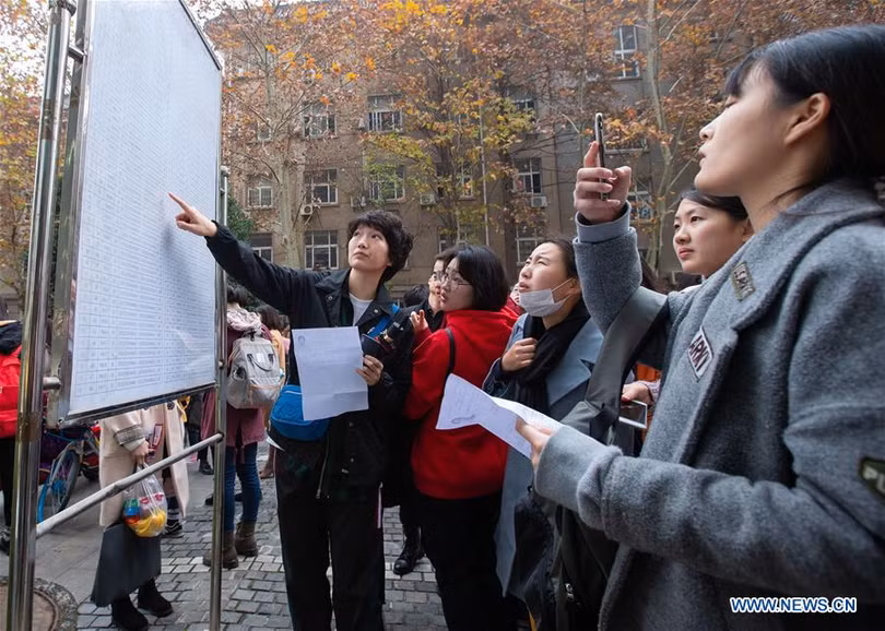 Gần 1 triệu người dân Trung Quốc thi tuyển công chức