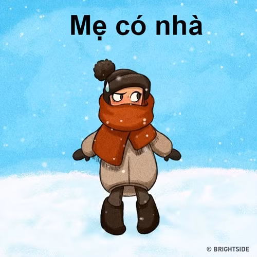 su khac biet thu vi khi me co nha va khi me vang nha