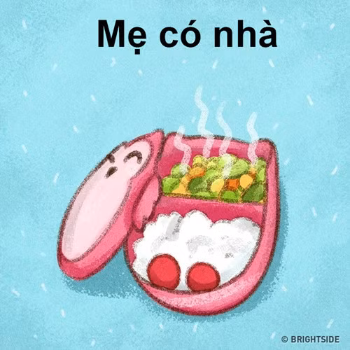 su khac biet thu vi khi me co nha va khi me vang nha