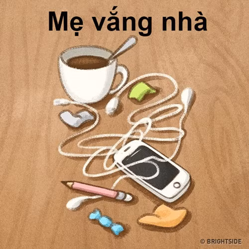 su khac biet thu vi khi me co nha va khi me vang nha