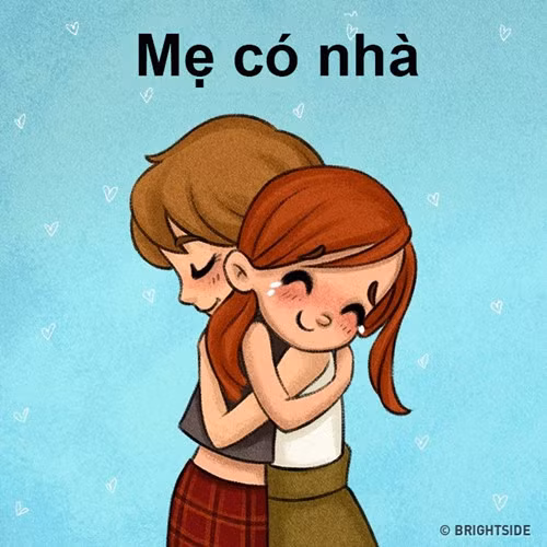 su khac biet thu vi khi me co nha va khi me vang nha