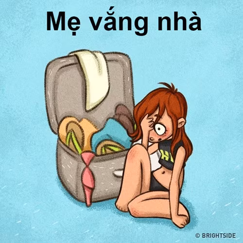 su khac biet thu vi khi me co nha va khi me vang nha