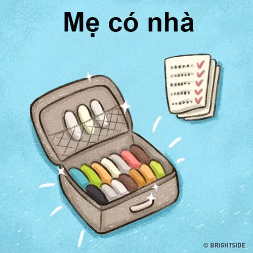 su khac biet thu vi khi me co nha va khi me vang nha