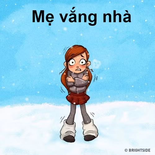 su khac biet thu vi khi me co nha va khi me vang nha