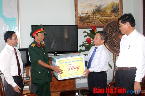 Lãnh đạo tỉnh dâng hương tại các nghĩa trang liệt sỹ và thăm hỏi, tặng quà gia đình chính sách ảnh 8