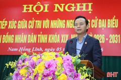 Các ứng cử viên đại biểu HĐND tỉnh khóa XIX tiếp xúc cử tri