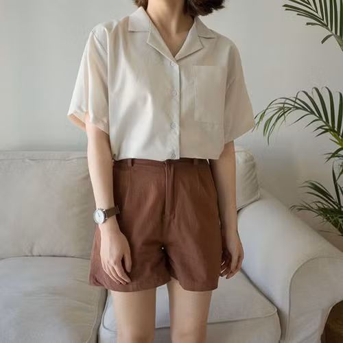 Phối quần short mùa hè