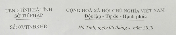 Văn phòng công chứng Hồ Thanh Lộc đi vào hoạt động