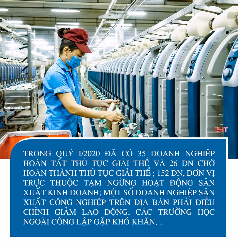 Hà Tĩnh tập trung tháo gỡ khó khăn, thúc đẩy SXKD, giảm thiểu thiệt hại kinh tế do dịch Covid-19