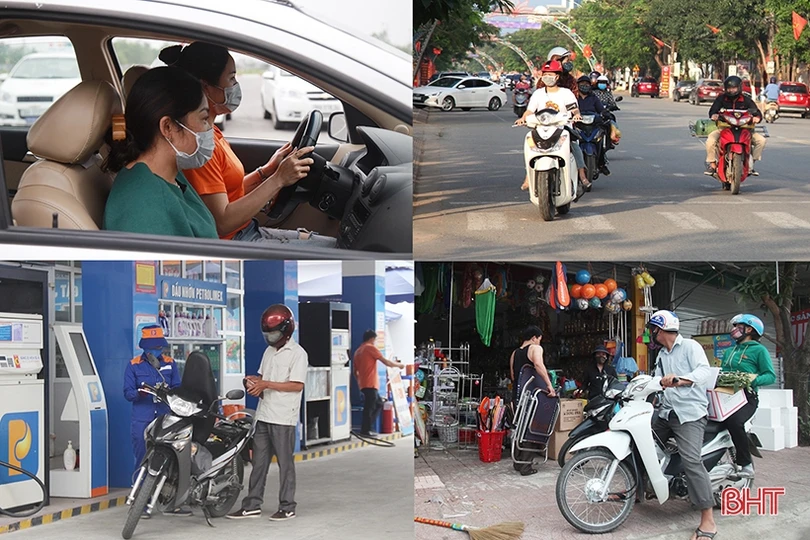 Người dân Hà Tĩnh hình thành thói quen mới khi ra khỏi nhà