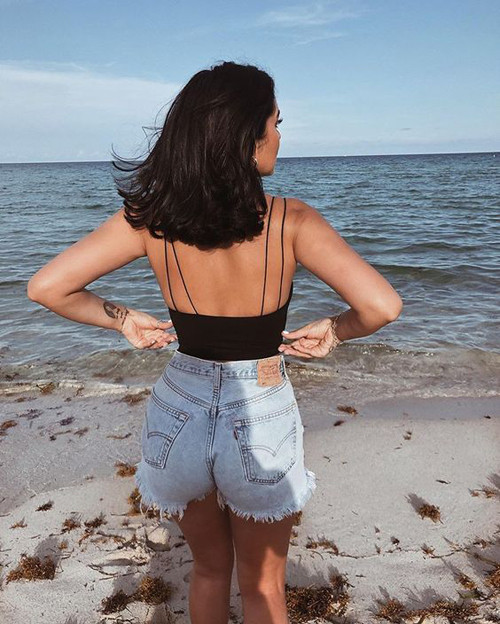 Phối quần short mùa hè