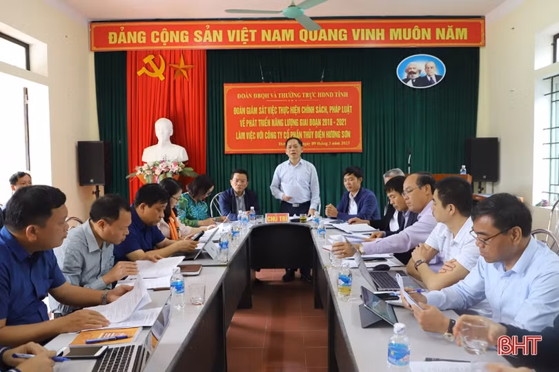 Giám sát chuyên đề phát triển năng lượng tại các nhà máy thủy điện ở Hà Tĩnh