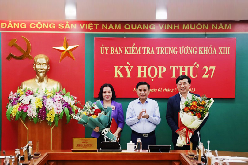 Bộ Chính trị chuẩn y 2 Phó Chủ nhiệm Ủy ban Kiểm tra Trung ương