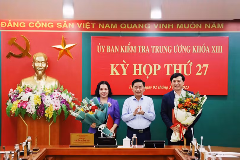 Bộ Chính trị chuẩn y 2 Phó Chủ nhiệm Ủy ban Kiểm tra Trung ương