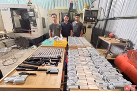 Công an Hà Tĩnh triệt xóa 2 cơ sở sản xuất vũ khí quân dụng trái phép quy mô lớn