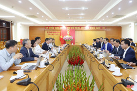 Hà Tĩnh làm việc với Tổng Công ty Đầu tư và Kinh doanh vốn Nhà nước