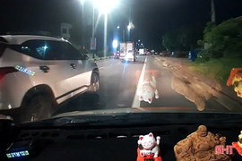 Thót tim khi bị "tạt đầu" xe ôtô