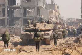 Israel tiến hành chiến dịch tấn công trên bộ tại thành phố Gaza