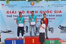 VĐV Hà Tĩnh giành 9 huy chương tại Giải Vô địch quốc gia thể thao người khuyết tật 