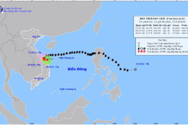 Bão số 6 đi vào đất liền các tỉnh Thừa Thiên Huế, Quảng Nam - Đà Nẵng