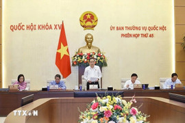 Ủy ban Thường vụ Quốc hội bắt đầu Phiên họp thứ 45