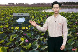 Dự báo thời tiết Hà Tĩnh hôm nay 28/5: Mưa rải rác, nhiệt độ thấp nhất 22 độ C