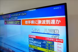 Động đất tại Nhật Bản: Kích hoạt hệ thống cảnh báo đặc biệt trong 7 ngày