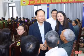 Bí thư Tỉnh ủy Nguyễn Duy Lâm và các ứng cử viên ĐBQH, đại biểu HĐND tỉnh tiếp xúc cử tri