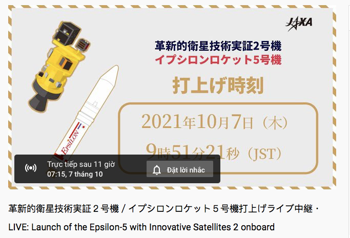 Lễ phóng vệ tinh NanoDragon “Made in Vietnam” được phát trực tiếp trên internet