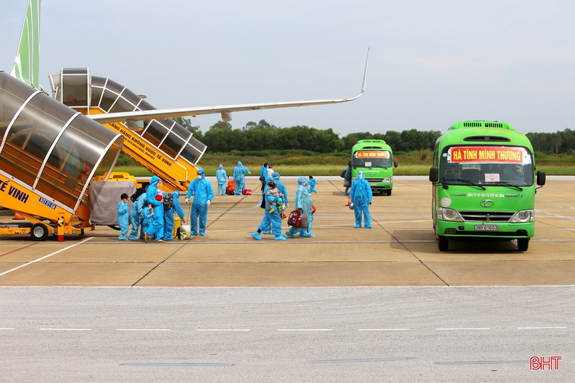 Đợt 2, Hà Tĩnh đón 229 công dân mang thai và trẻ em từ các tỉnh, thành phía Nam về quê