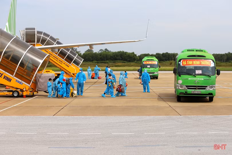 Đợt 2, Hà Tĩnh đón 229 công dân mang thai và trẻ em từ các tỉnh, thành phía Nam về quê