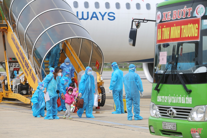 Đợt 2, Hà Tĩnh đón 229 công dân mang thai và trẻ em từ các tỉnh, thành phía Nam về quê