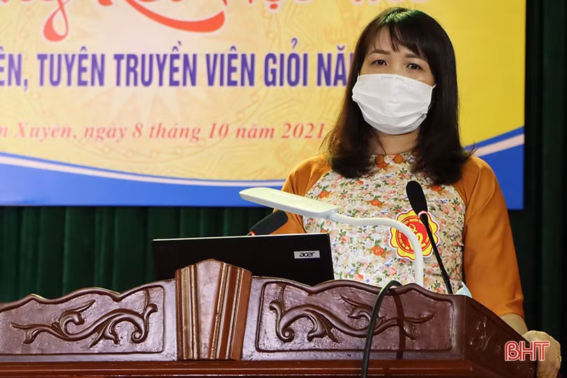 8 thí sinh tranh tài báo cáo viên, tuyên truyền viên giỏi huyện Cẩm Xuyên