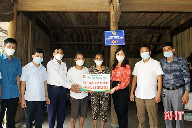 Hội Nông dân Hà Tĩnh hỗ trợ 2 hội viên khó khăn xây dựng nhà ở