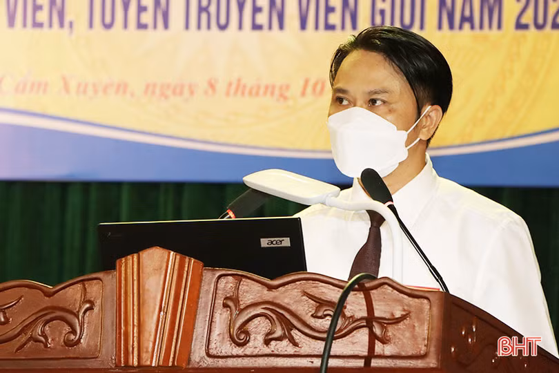 8 thí sinh tranh tài báo cáo viên, tuyên truyền viên giỏi huyện Cẩm Xuyên