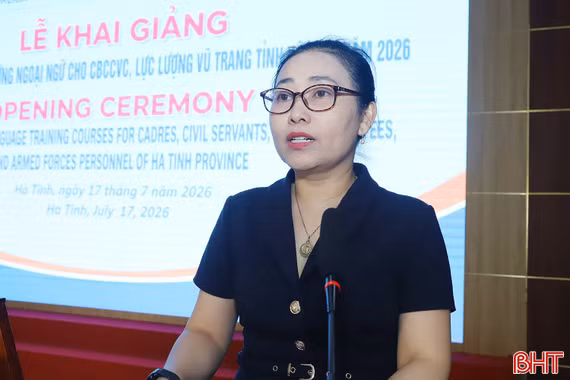 79 cán bộ, công chức tham gia lớp đào tạo, bồi dưỡng ngoại ngữ năm 2026 